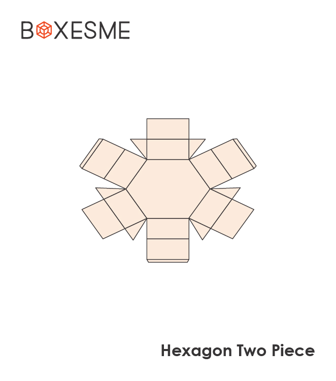 Hexagon Two Piece Box